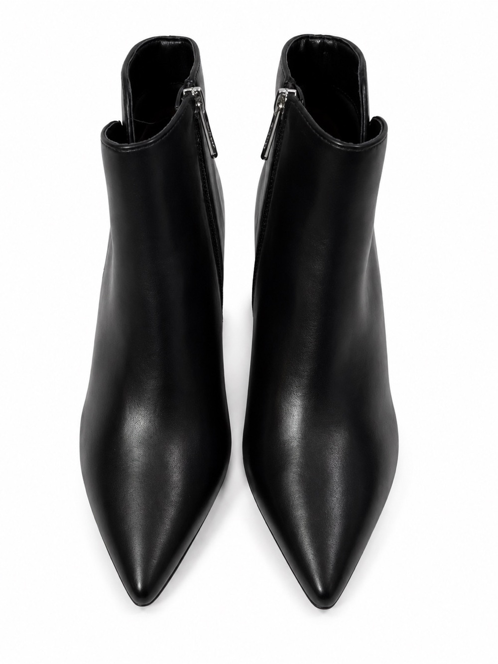 Charles David Black Size 8 M Pointed Toe Faux Leather Ankle Booties